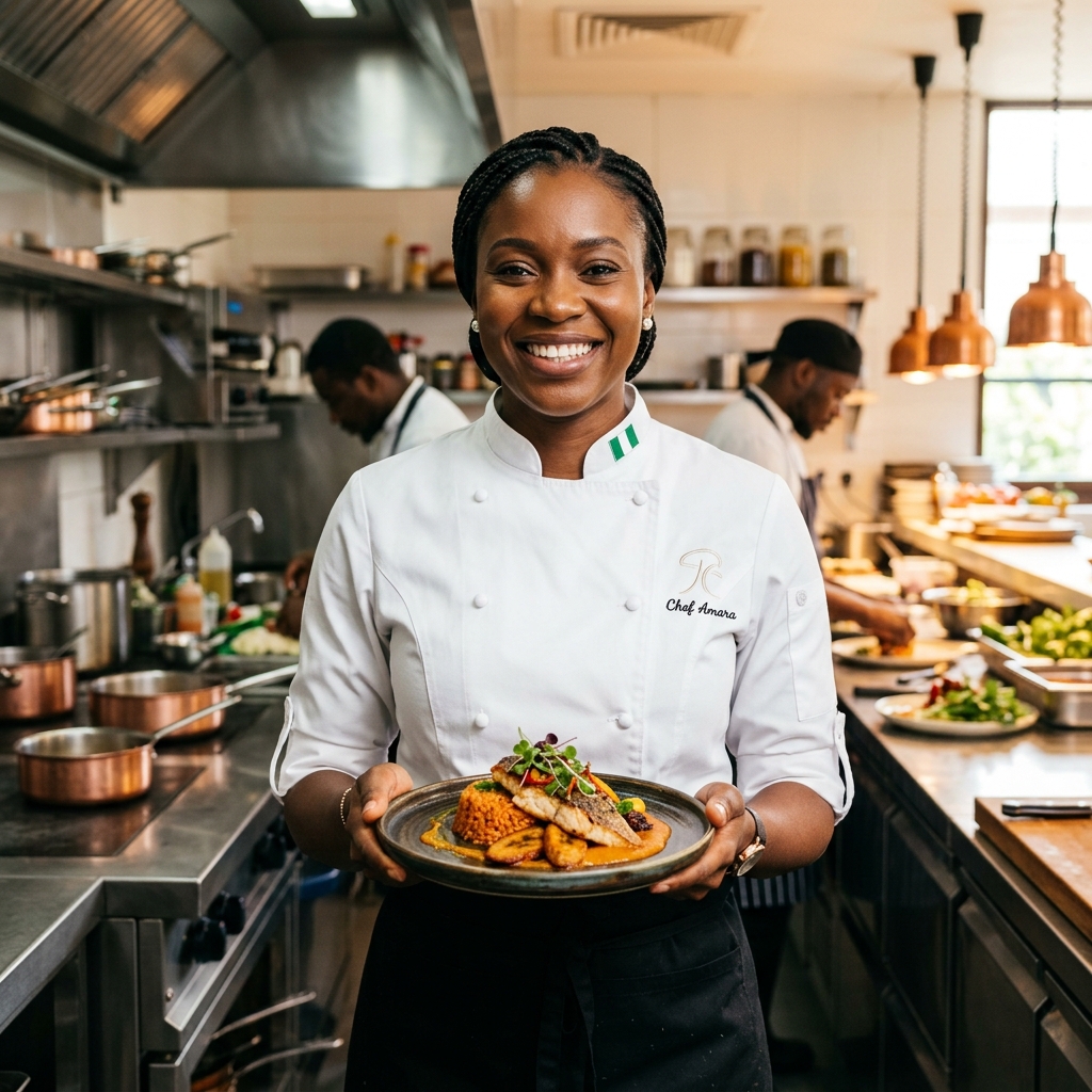 Professional Nigerian Female Chef